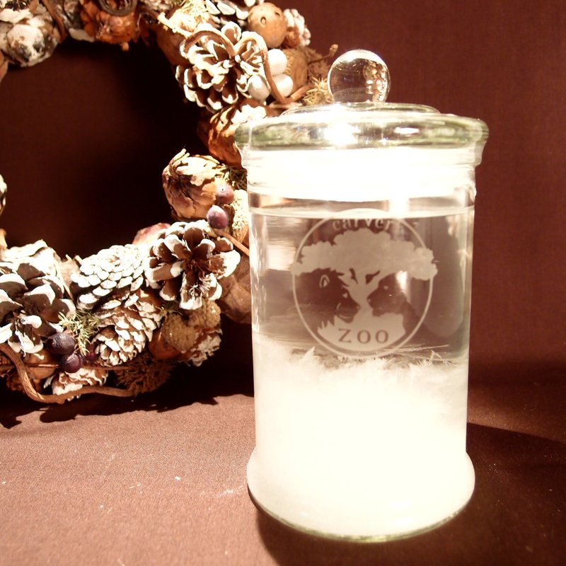 Lettering custom made. Storm glass ❅ "elegant decorations." Small - Items for Display - Glass White