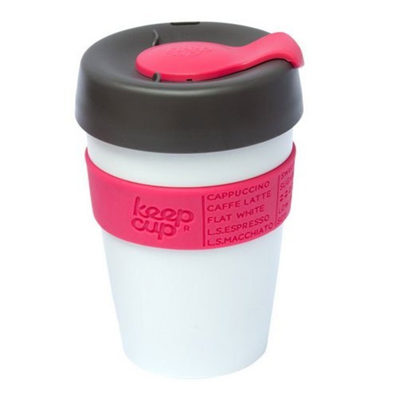 KeepCup 隨身咖啡杯 (M) 亮桃紅 - แก้วมัค/แก้วกาแฟ - พลาสติก สีแดง