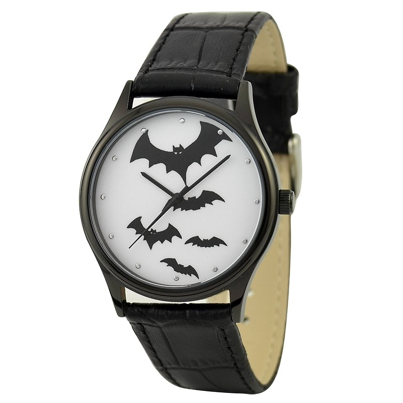 萬聖節手錶(蝙蝠) - 女錶 - 其他金屬 黑色