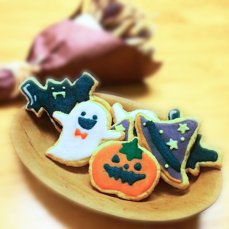 [People] Halloween small sugar cookies (four kinds of shapes) - Handmade Cookies - Fresh Ingredients 