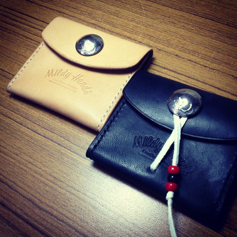 Mildy Hands - C02 - 零錢袋 零錢包 (真幣) - Coin Purses - Genuine Leather Black