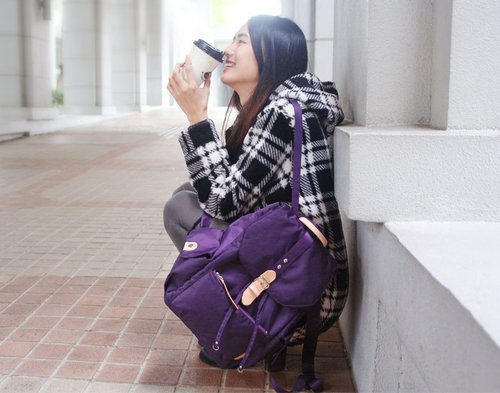 KOPER [Light Sweet Caramel] Lovely Backpack - Fantasy Purple (Made in Taiwan)