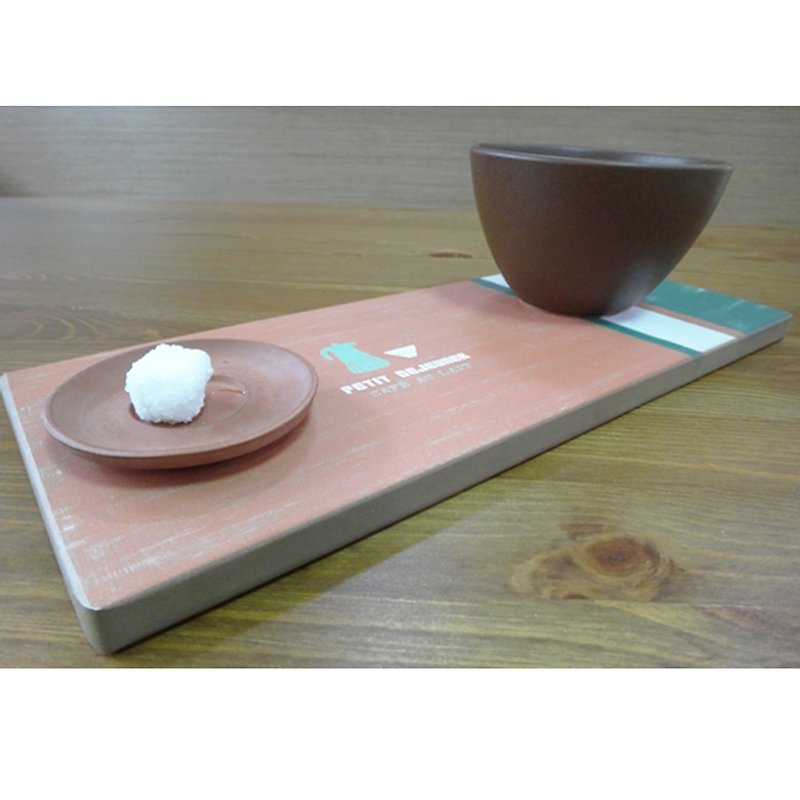 Wooden Tray-Petit Dejeuner-Ｓ - Small Plates & Saucers - Wood Multicolor