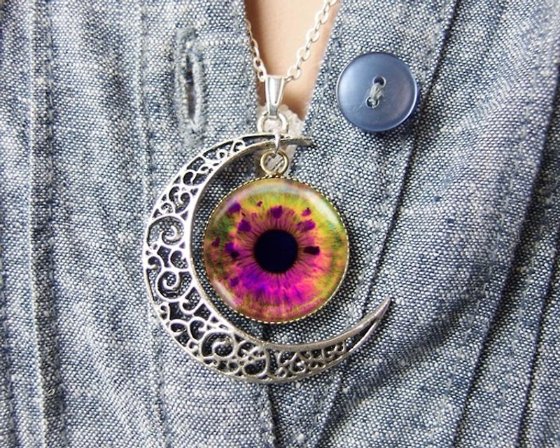 Eyeball-Necklace/Accessories/Birthday Gift【Special U Design】 - Necklaces - Other Metals 