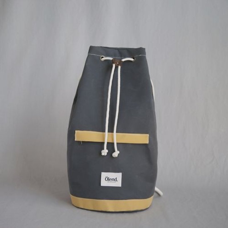 |100% handmade in Spain| Ölend Tramuntana Fabric | Drawstring backpacks (Grey) - Backpacks - Other Materials Gray