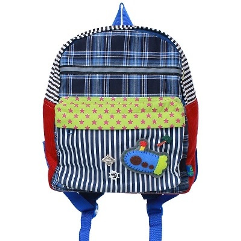 GINGER Kids │ 丹麥設計泰國製造－淺水艇後背包 - 兒童背囊/背包 - 棉．麻 