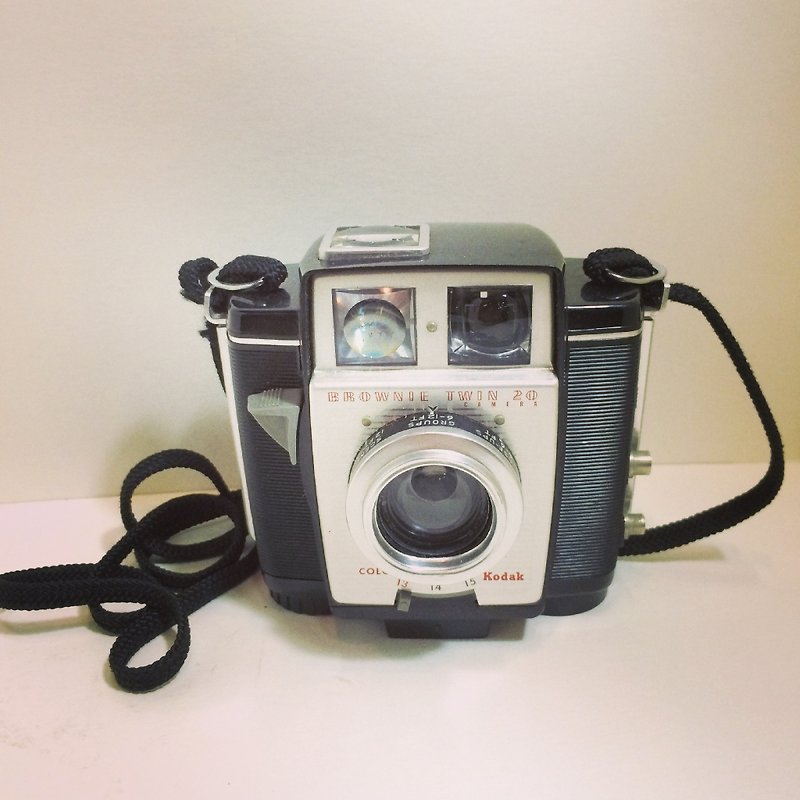 美國製 1959年 Kodak Brownie Twin 20 相機 - 菲林/即影即有相機 - 其他材質 黑色