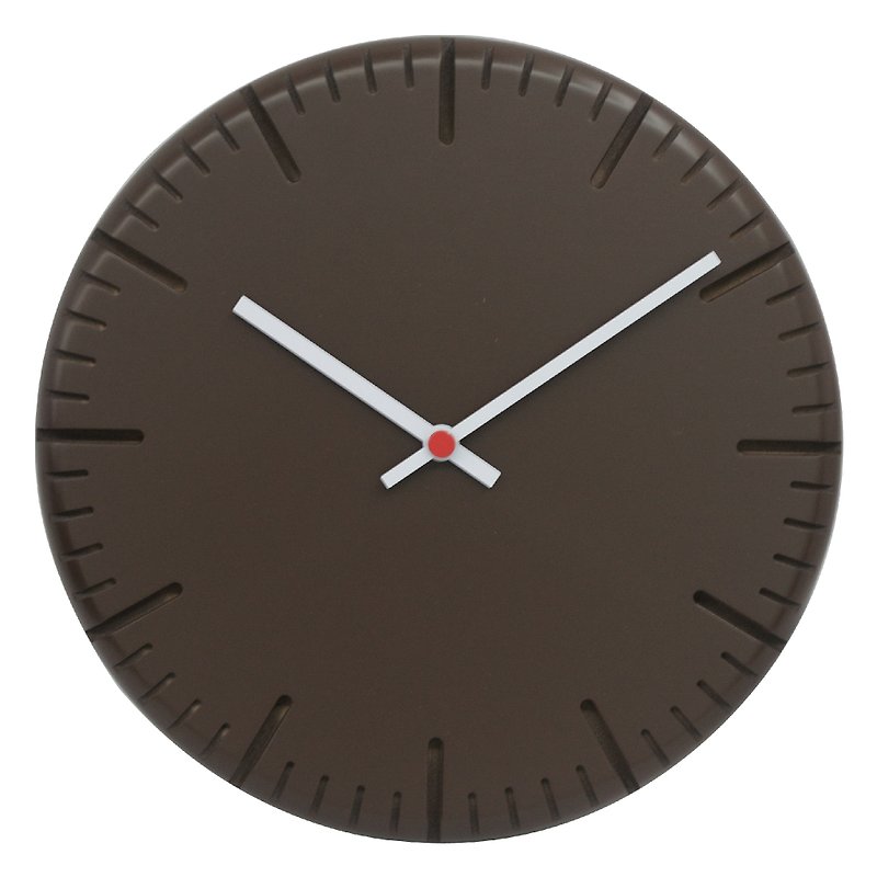 Natural - Coffee's mood clock (wooden) - นาฬิกา - ไม้ สีนำ้ตาล