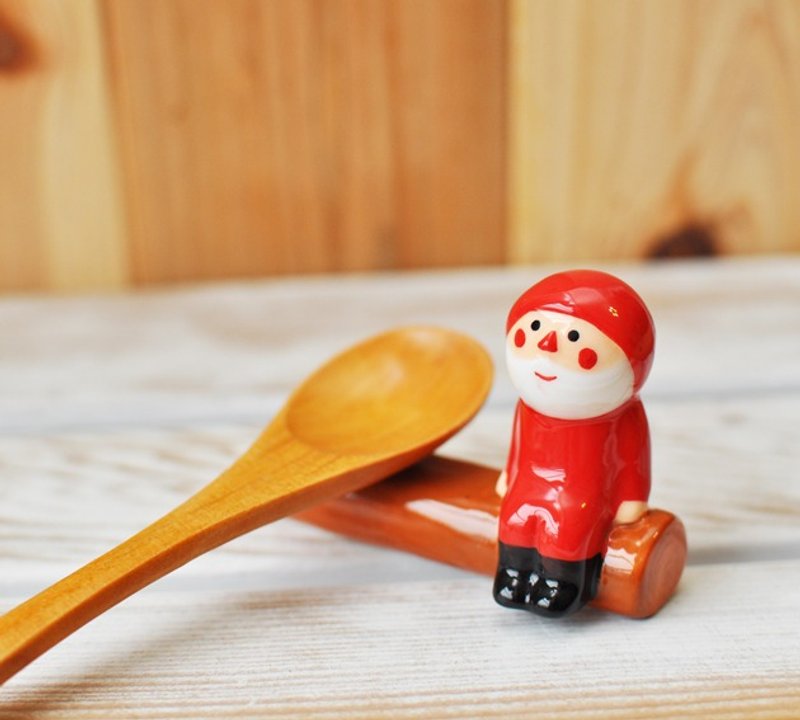 [Japan Decole] Christmas limited edition "relax" style Christmas chopsticks holder ★ Santa chopsticks holder - ผ้ารองโต๊ะ/ของตกแต่ง - วัสดุอื่นๆ สีแดง