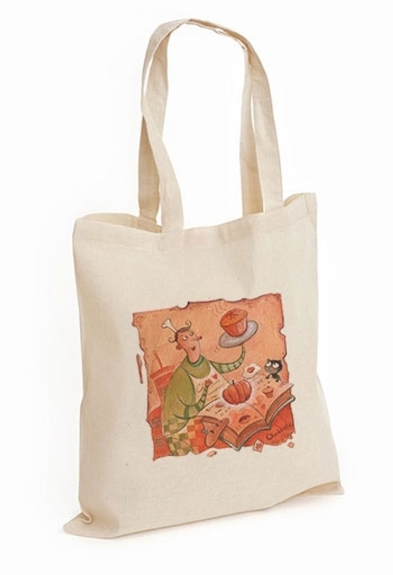 Shoulder bag-Pumpkin cake - Messenger Bags & Sling Bags - Other Materials White