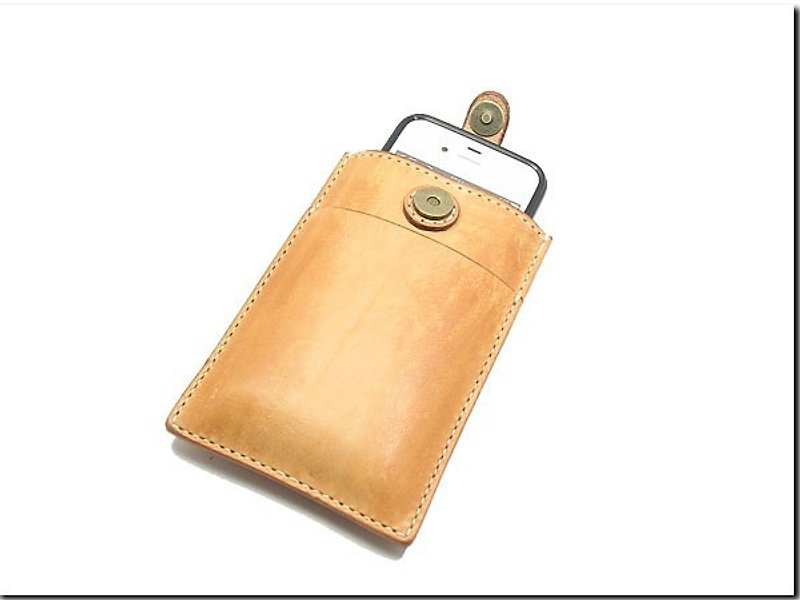 Hand-stitched leather ----- iphone4 / 4s / i5 / i6 leather, all kinds of cell phone holster - อื่นๆ - หนังแท้ 