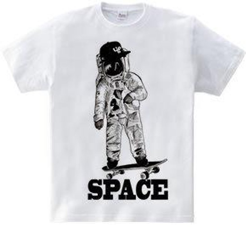 Space Skateboarder (5.6oz) - เสื้อยืดผู้ชาย - วัสดุอื่นๆ 