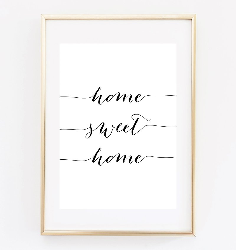 home Sweet home(3) カスタマイズ可能なポスター - ウォールデコ・壁紙 - 紙 