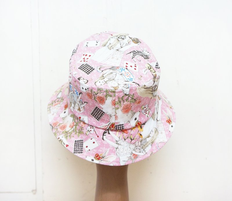 好少女漁夫帽 | 愛麗絲的粉紅色仙境 - Hats & Caps - Other Materials Pink