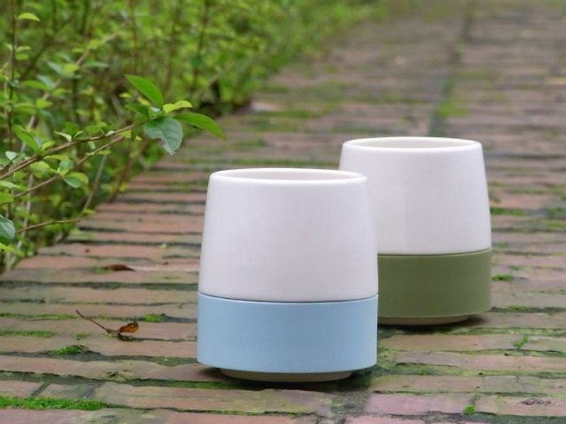[Rondo ZEN CUP] Double entry group/tea cup white ceramic elegant design - ถ้วย - ดินเผา ขาว
