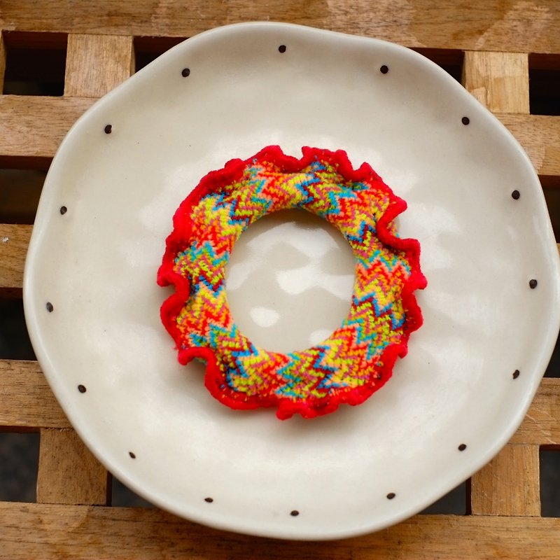 甜甜圈 髮圈 2個一組 土耳其系列 - 髮飾 - 其他材質 多色