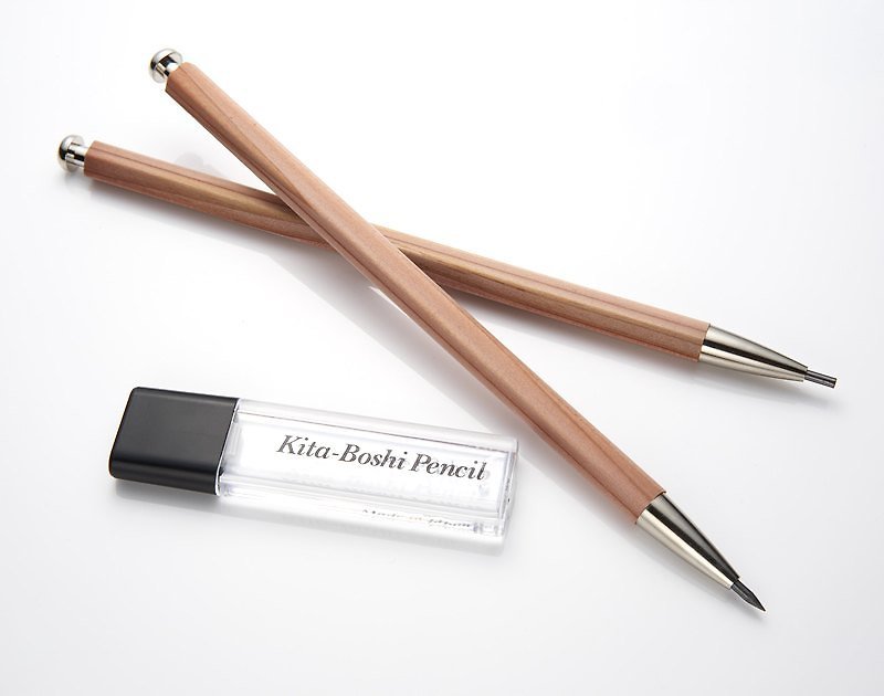 日本の北極星マスターのリフィル付き鉛筆（木製ペンホルダー） - その他のペン - 木製 ゴールド
