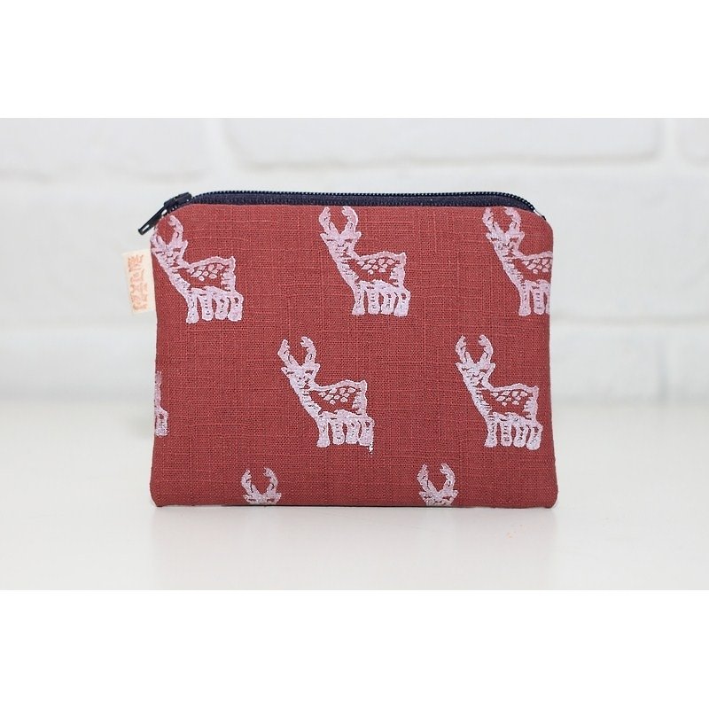 Totem animal deer forest series _ crimson purse money - Coin Purses - Other Materials Multicolor