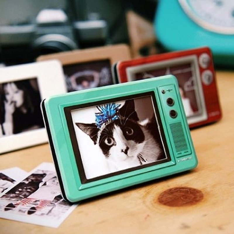 Dessin x Thehaki- Polaroid sandwich TV Art Frame - Ventura green, THK25256 - กรอบรูป - กระดาษ สีเขียว