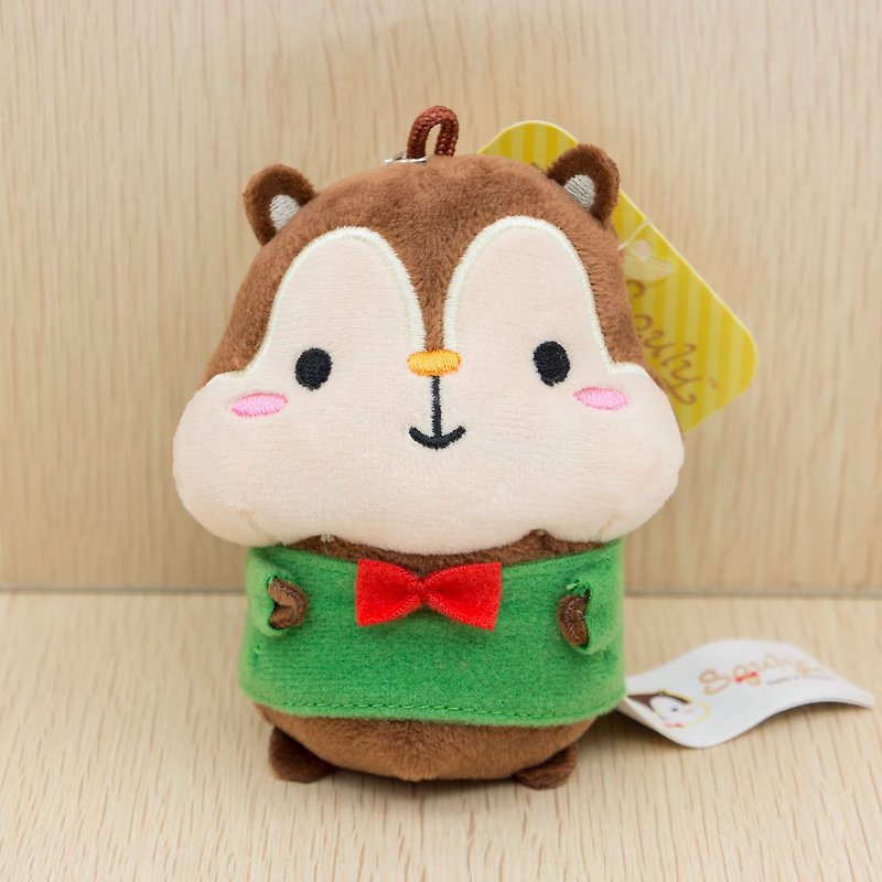 Squly Plush Keychain (E001SQT) - Keychains - Other Materials Brown