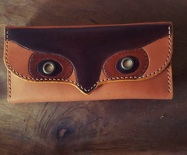 Bags, Vintage Leather Owl Change Purse