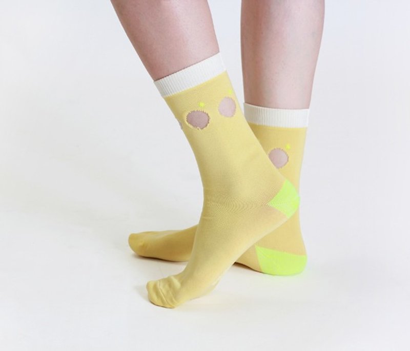 +10・10 more｜Repeat dots 1 and 1/4 socks - ถุงเท้า - วัสดุอื่นๆ 