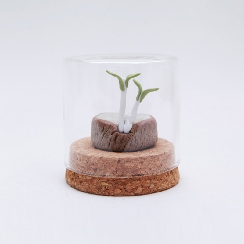 原创趣味纯手工可爱摆件玻璃瓶里的陶瓷植物大树苗景德镇制 - 擺飾/家飾品 - 其他材質 