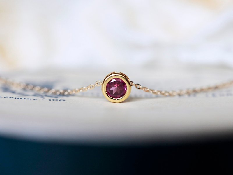 Necklace donata [garnet] - Necklaces - Gemstone Red