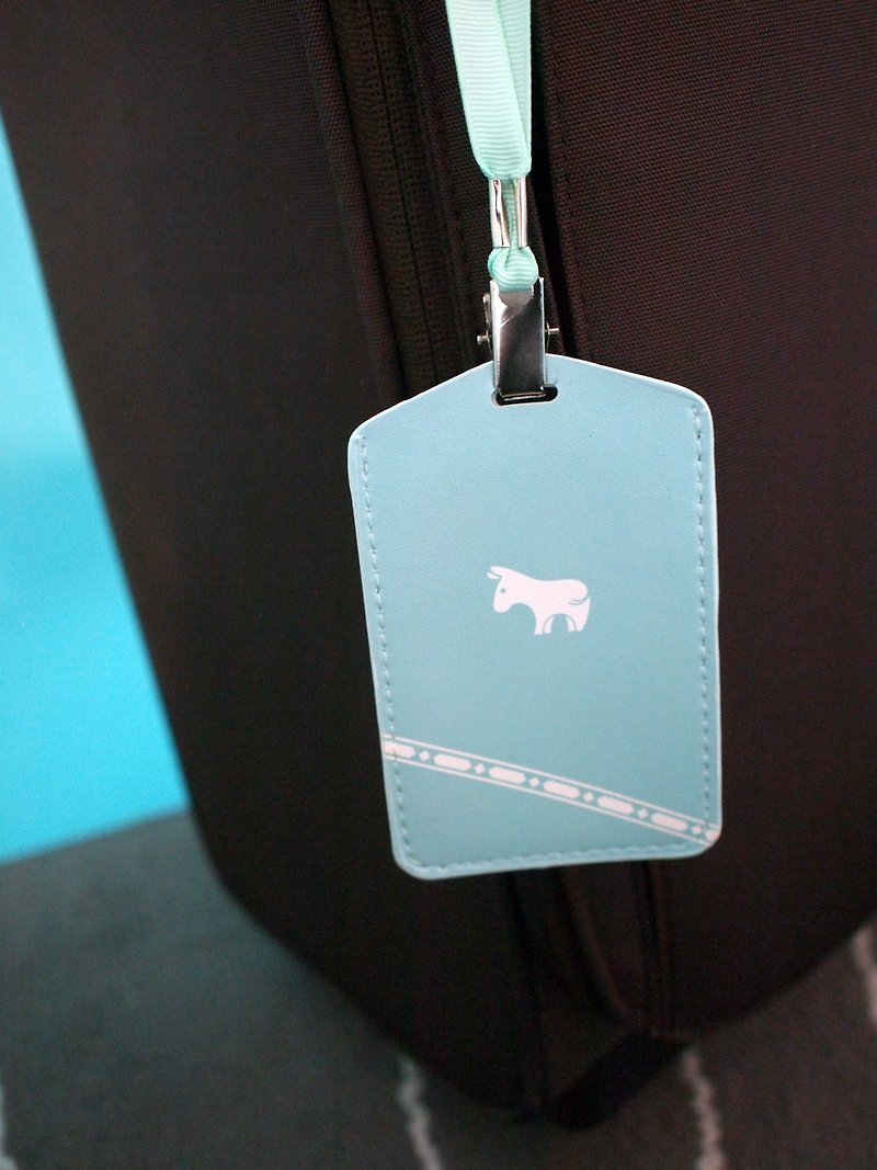 Luggage tag donkey to accompany you around the world - ป้ายสัมภาระ - หนังแท้ 