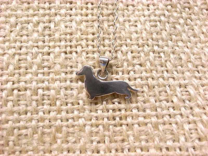 [Ermao Silver dog sausage dog Series 3] - Necklaces - Other Metals Silver
