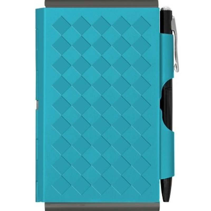 Hard-sided portable notebook pen - Notebooks & Journals - Other Metals Blue