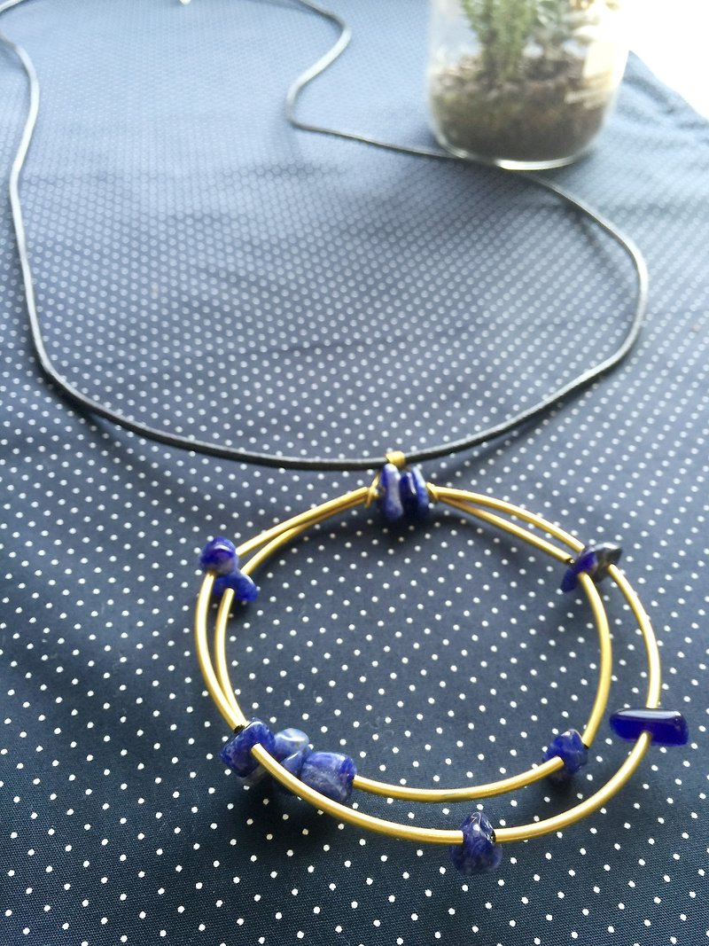 水銀ラン（長鎖） - ネックレス - 宝石 ブルー
