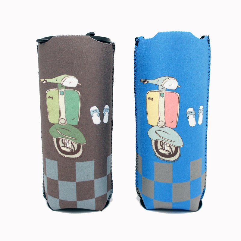 BLR Bottle Sleeve Ning [ Vespa ] - Beverage Holders & Bags - Other Materials Blue