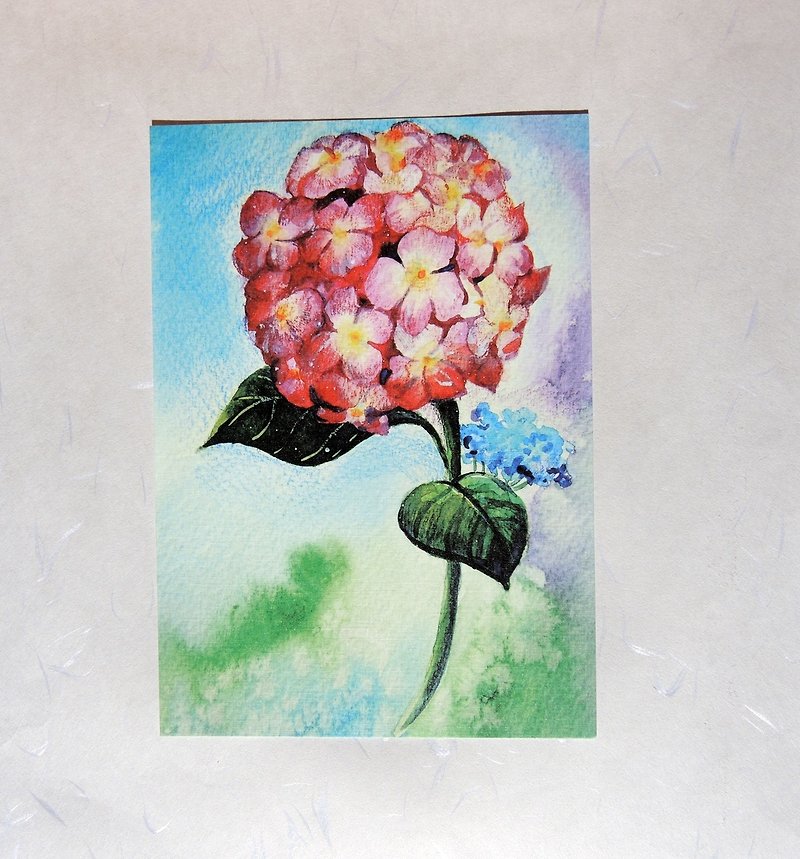 Postcard-Hydrangea - การ์ด/โปสการ์ด - กระดาษ 