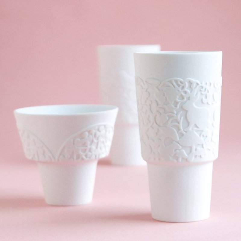 KINTO pledge Cup TOI TOI TOI wine cup & amp; tumbler - แก้วมัค/แก้วกาแฟ - วัสดุอื่นๆ ขาว