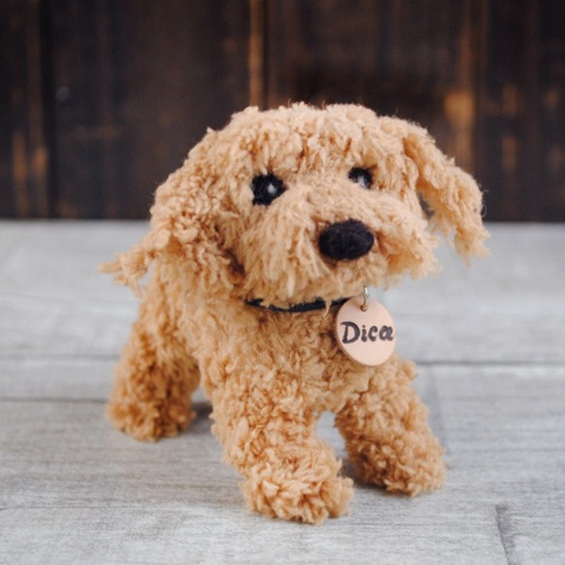 10cm pet cloned [feiwa Fei handmade doll] red VIP pet Doll (Welcome to order your dog) - Stuffed Dolls & Figurines - Other Materials Brown