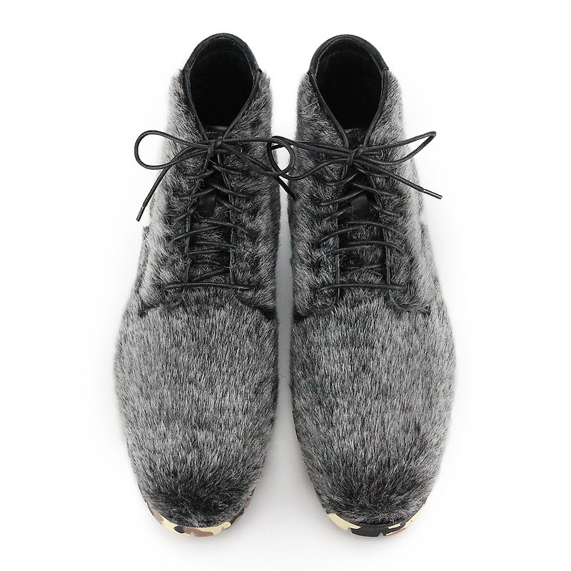 THE WALL M1131 Metallic Fur - Men's Boots - Polyester Gray