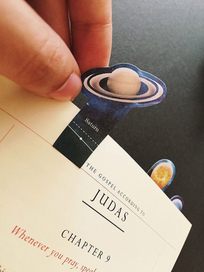 【Miccudo】 | 行星索引貼 | 宇宙 天文學 星空 星球 書籤 科普風 - 書籤 - 紙 藍色