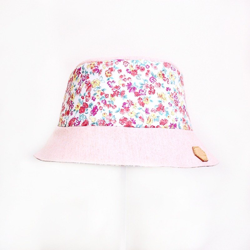 JOJA│ x pink floral pink dyed-sided hat> Contract - หมวก - วัสดุอื่นๆ สึชมพู