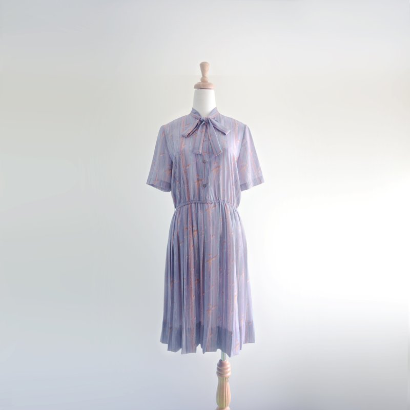 紫嫣草  |  古著洋裝 - One Piece Dresses - Other Materials Purple