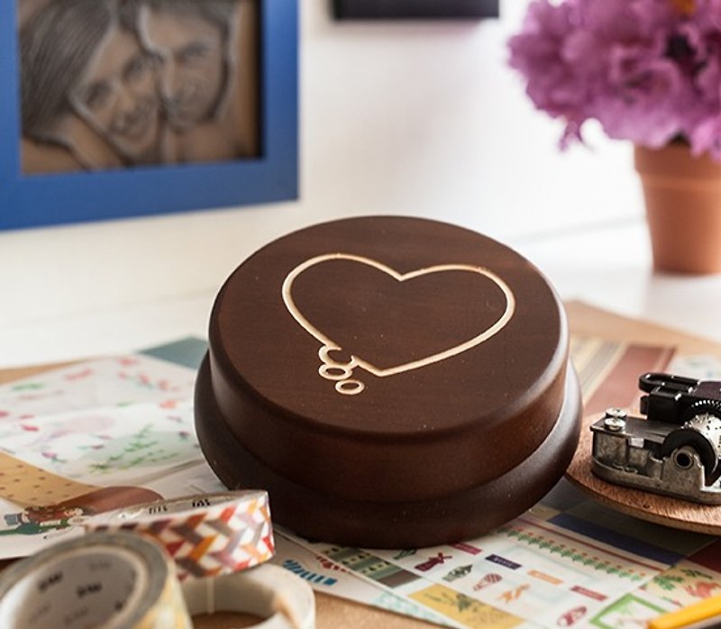 [Birthday gifts, commemorative gifts, Christmas gifts] Love customization // Music box - Other - Wood Brown