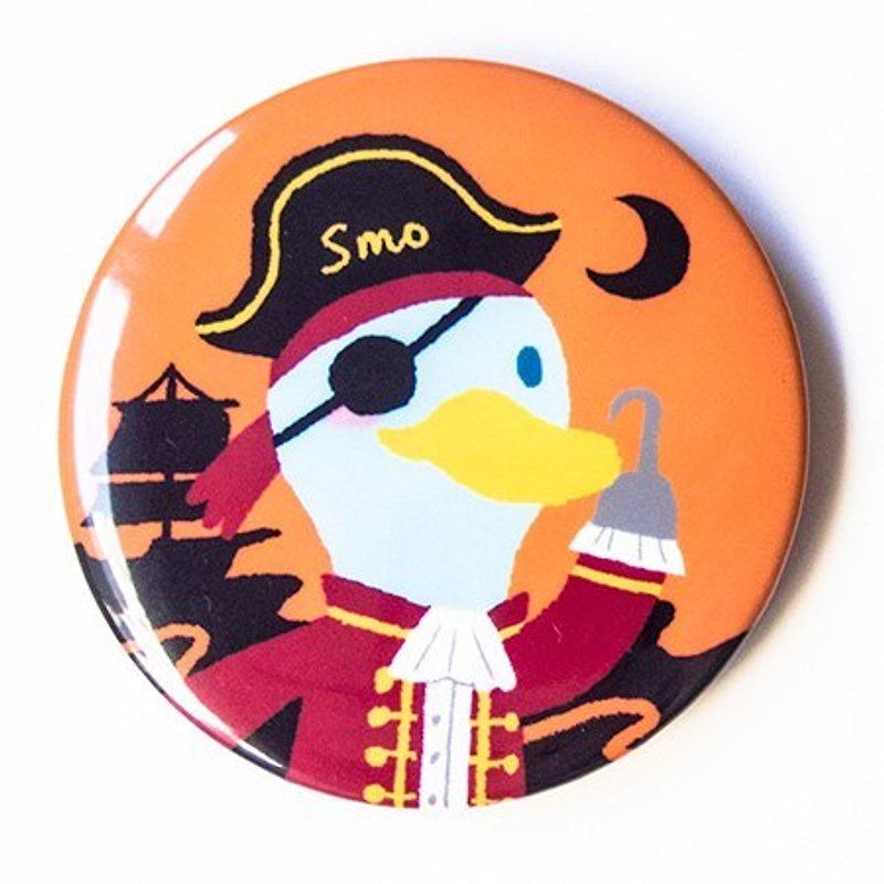 [SamBou] Halloween Great Circle badge: Mr. Hook Dongshan - Badges & Pins - Plastic Blue