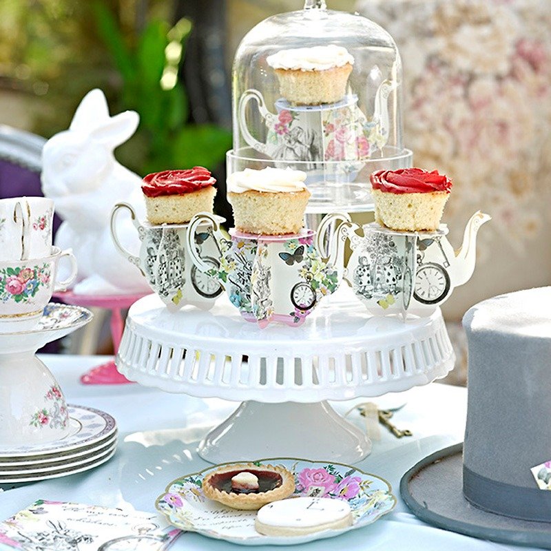 "Is Alice § tea cake rack type" British Talking Tables Party Supplies - Items for Display - Paper Multicolor