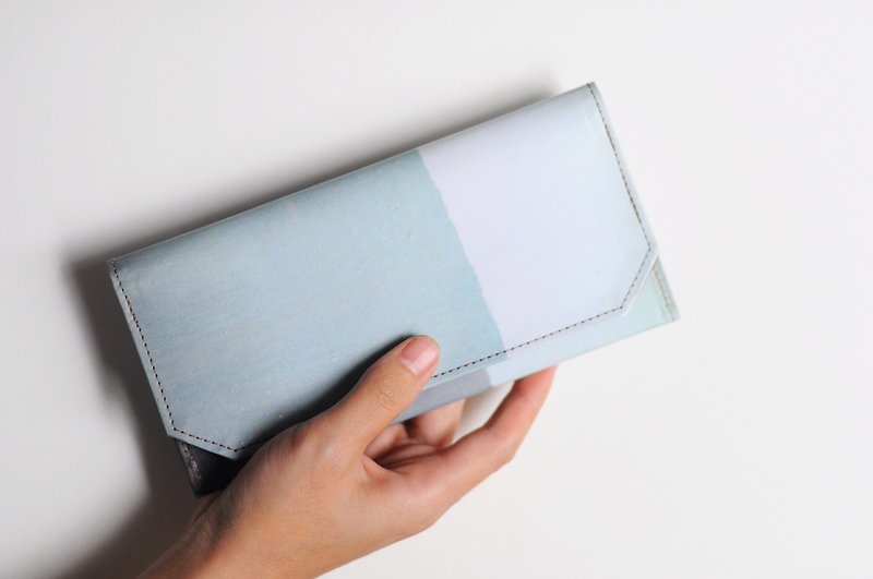 1983ER手作りの紙の撥水薄片長いクリップ - ゆっくり作業 - 財布 - 紙 グレー
