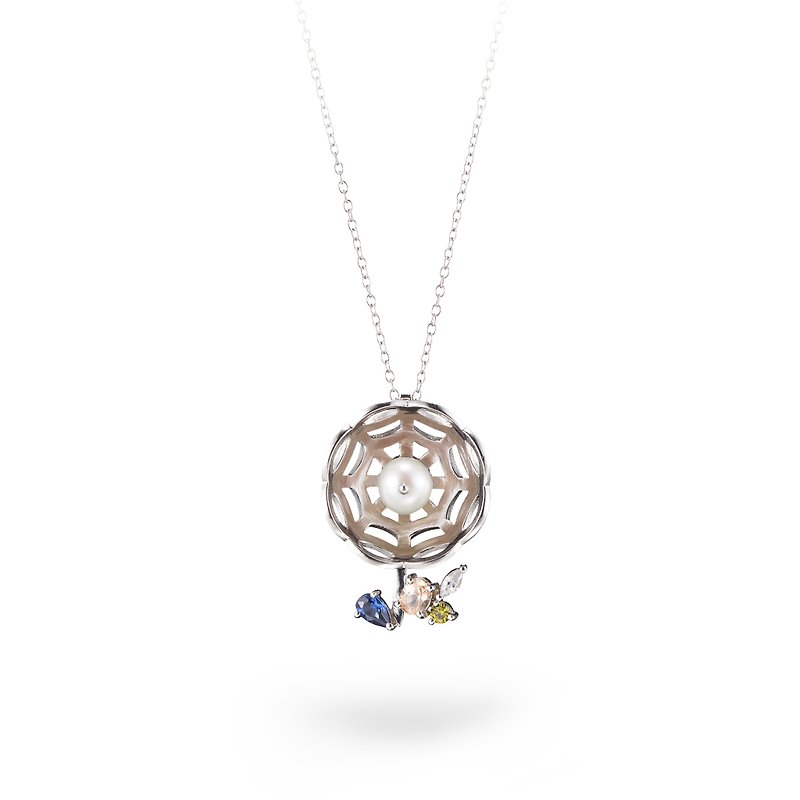 【Nichée h.】Flower Josephine - Necklaces - Gemstone Gold