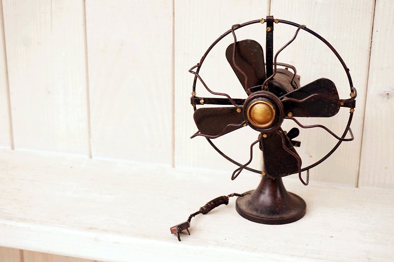 [Good day] Germany Vintage fan fetish decorations - Items for Display - Other Metals Black