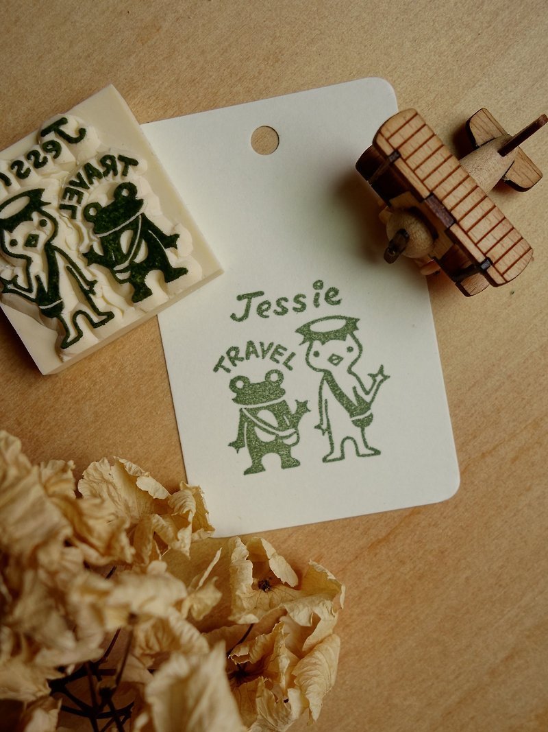 Let's travel _ Rubber Stamp (Kappa) - Other - Rubber Green