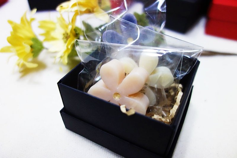 Mini Soap│小雛菊香皂三入小禮盒 │婚禮小物、企業贈禮、送客禮、二次進場、旅行皂 - 香氛/精油/擴香 - 植物．花 多色