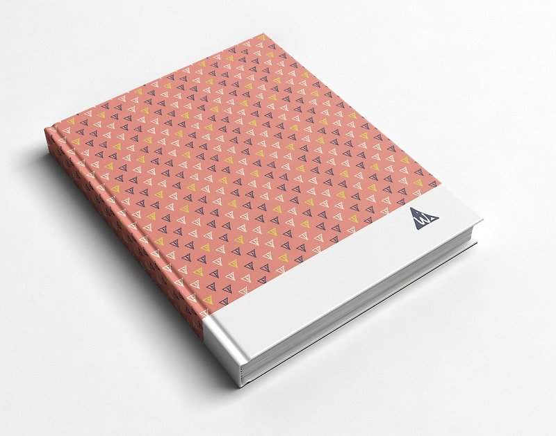 Rococo strawberry WELKIN hand-made handmade book/notebook/handbook/diary--hand-painted triangle - Notebooks & Journals - Paper 