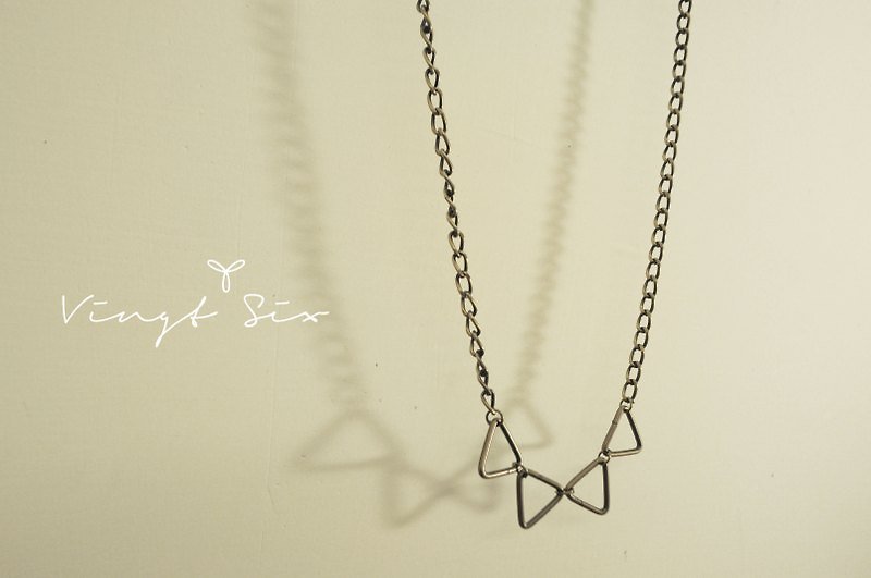 With three corners (long chain) - Necklaces - Other Metals 